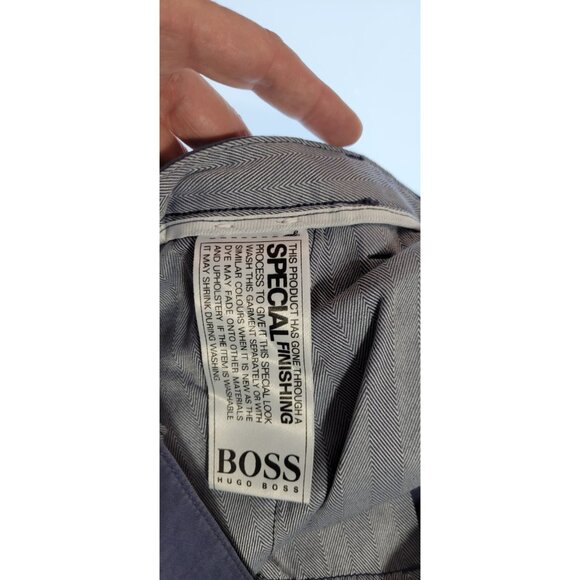 Hugo Boss Men's Chino Pants Blue Size 34 Casual Slim Fit Cotton Straight Leg - Picture 8 of 16